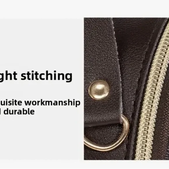 Khaki Monogram Mini Backpack Designer Inspired NIP - Picture 9 of 12